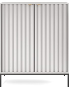 Komoda Nova 104 cm šedá/černá