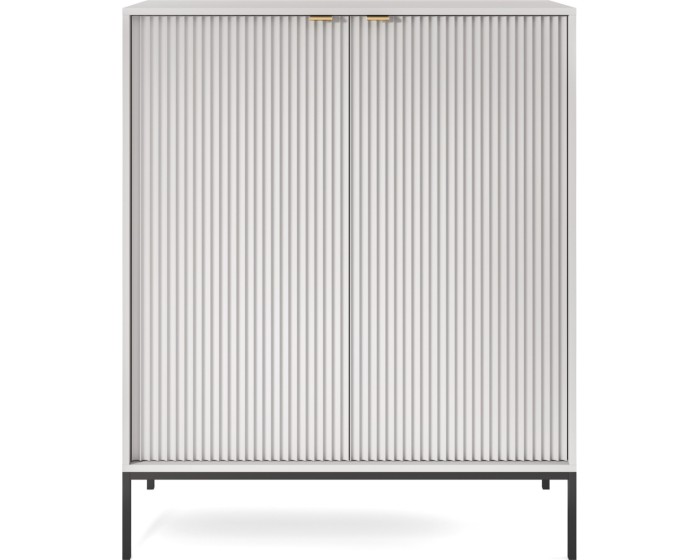 Komoda Nova 104 cm šedá/černá