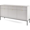 Komoda Nova 154 cm šedá/černá