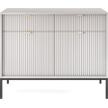 Komoda Nova 104 cm se zásuvkami šedá/černá