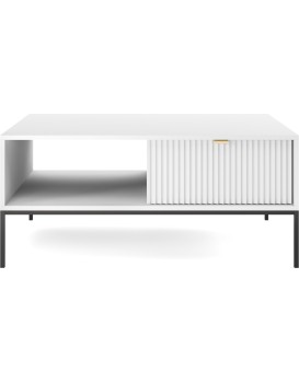 Konferenční stolek Nova 104 cm bílý/černý