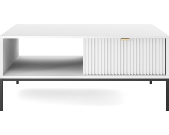 Konferenční stolek Nova 104 cm bílý/černý