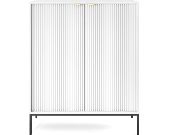 Komoda Nova 104 cm bílá/černá