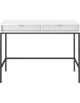 Toaletní stolek Nova 104 cm bílý/černý
