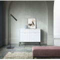 Komoda Nova 104 cm se zásuvkami bílá/černá