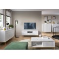 Komoda Nova 104 cm bílá/zlatá