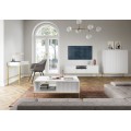 Komoda Nova 104 cm bílá/zlatá