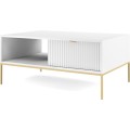 Konferenční stolek Nova 104 cm bílý/zlatý