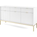 Komoda Nova 154 cm bílá/zlatá