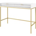 Toaletní stolek Nova 104 cm bílý/zlatý