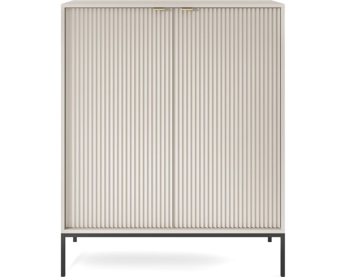 Komoda Nova 104 cm kašmír/černá