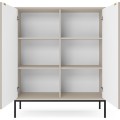 Komoda Nova 104 cm kašmír/černá