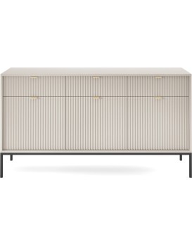 Komoda Nova 154 cm kašmír/černá
