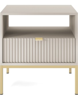 Noční stolek Nova 54 cm kašmír/zlatý