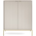 Komoda Nova 104 cm kašmír/zlatá
