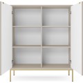 Komoda Nova 104 cm kašmír/zlatá