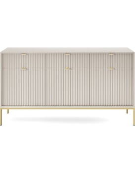 Komoda Nova 154 cm kašmír/zlatá