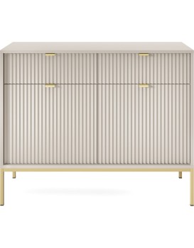 Komoda Nova 104 cm se zásuvkami kašmír/zlatá