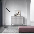 Komoda Nova 104 cm se zásuvkami šedá/černá