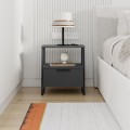 Noční stolek Houseland Pal antracitově šedý