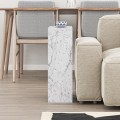 Odkládací stolek Houseland Simpi mramor Carrara