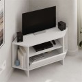 Rohový TV stolek Houseland Viva bílý