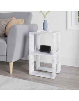 Noční stolek Houseland Lonie mramor Carrara