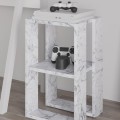 Noční stolek Houseland Lonie mramor Carrara