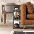 Odkládací stolek Houseland Lazena antracitově šedý