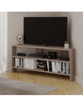 Rohový TV stolek Houseland Thales mocha