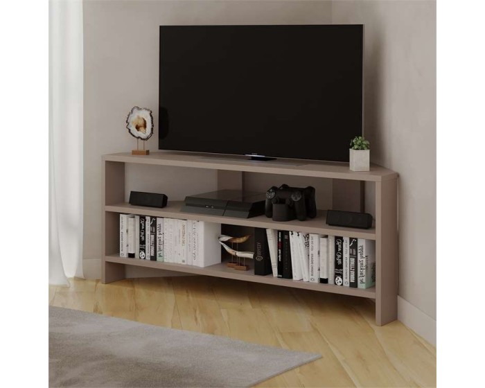 Rohový TV stolek Houseland Thales mocha