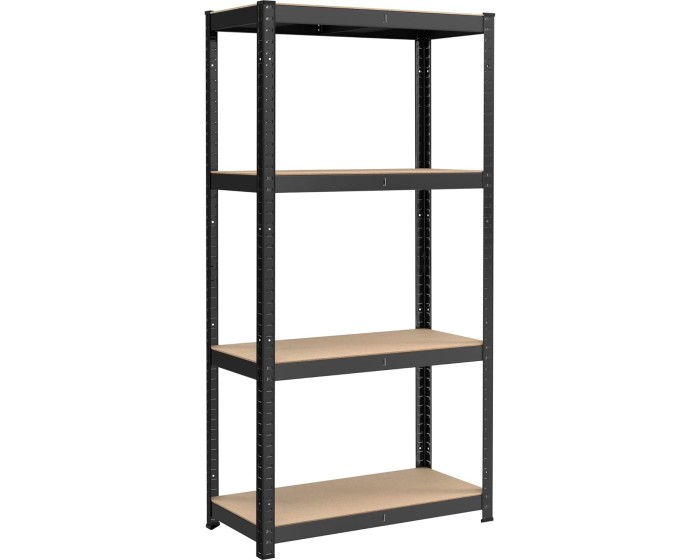 Dílenský regál Busta 80 cm černý/hnědý