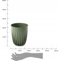 Květináč STRIPPED ECO VII 19 cm zelený