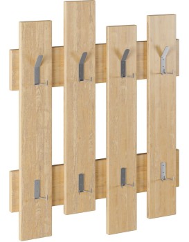 Nástěnný věšák Wave 64 cm hnědý