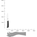 Kuchyňský nůž Zirco 27,5 cm černo-bílý