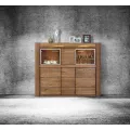 Komoda Velvet II 48 161 cm z masivu s LED osvětlením dub Rustikal