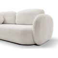 Rozkládací pohovka Olio 238 cm Abriamo 05 bouclé světle šedá