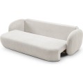 Rozkládací pohovka Olio 238 cm Abriamo 05 bouclé světle šedá