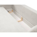 Rozkládací pohovka Olio 238 cm Abriamo 05 bouclé světle šedá