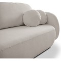Rozkládací pohovka Olio 238 cm Sicuro 65 bouclé světle šedá