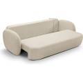 Rozkládací pohovka Olio 238 cm Sicuro 55 bouclé ecru