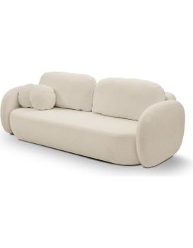 Rozkládací pohovka Olio 238 cm Sicuro 55 bouclé ecru