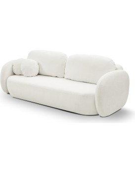 Rozkládací pohovka Olio 238 cm Sicuro 60 bouclé krémová