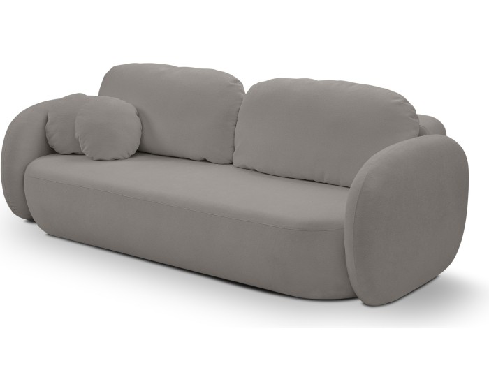 Rozkládací pohovka Olio 238 cm Sicuro 75 bouclé šedá