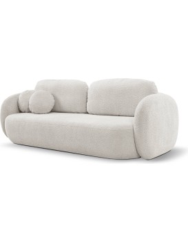 Rozkládací pohovka Olio 238 cm Abriamo 05 bouclé světle šedá