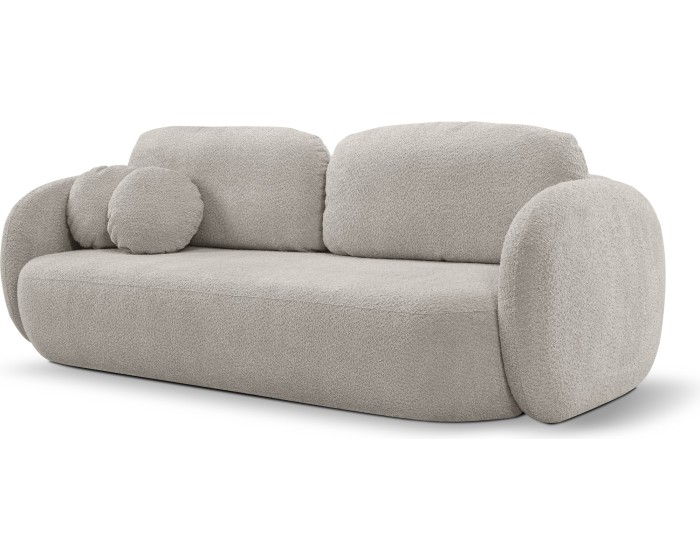 Rozkládací pohovka Olio 238 cm Abriamo 06 bouclé šedá