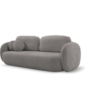 Rozkládací pohovka Olio 238 cm Abriamo 07 bouclé šedá