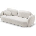 Rozkládací pohovka Olio 238 cm Abriamo 05 bouclé světle šedá