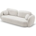 Rozkládací pohovka Olio 238 cm Abriamo 05 bouclé světle šedá
