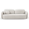 Rozkládací pohovka Olio 238 cm Abriamo 05 bouclé světle šedá